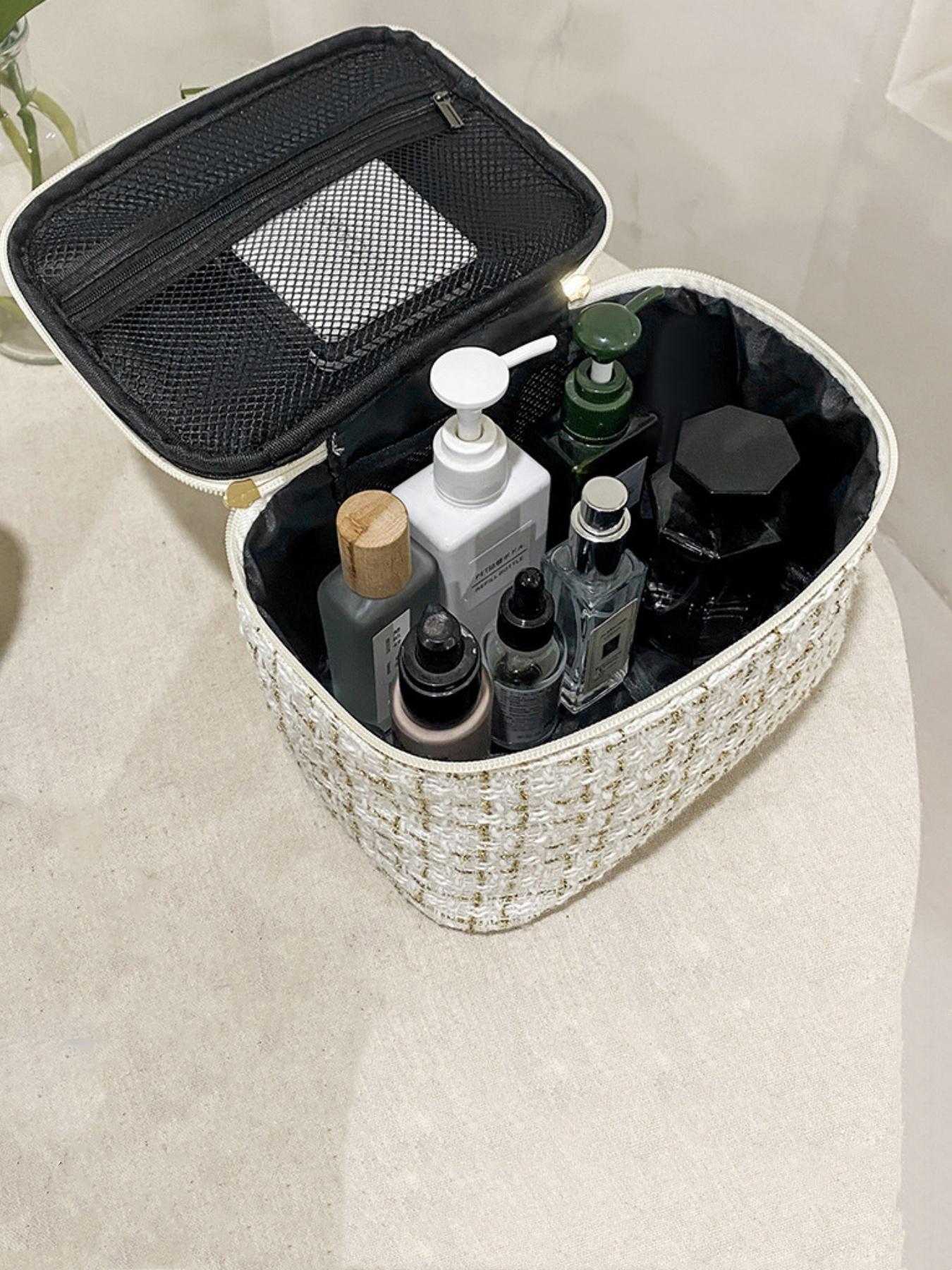 New Large Capacity Fashion Women's Handbag Cosmetic Bag, Portable Makeup Organizer, Holds Lipstick, Brush, Eyeliner, Wedding Gift, Valentine's Day Present