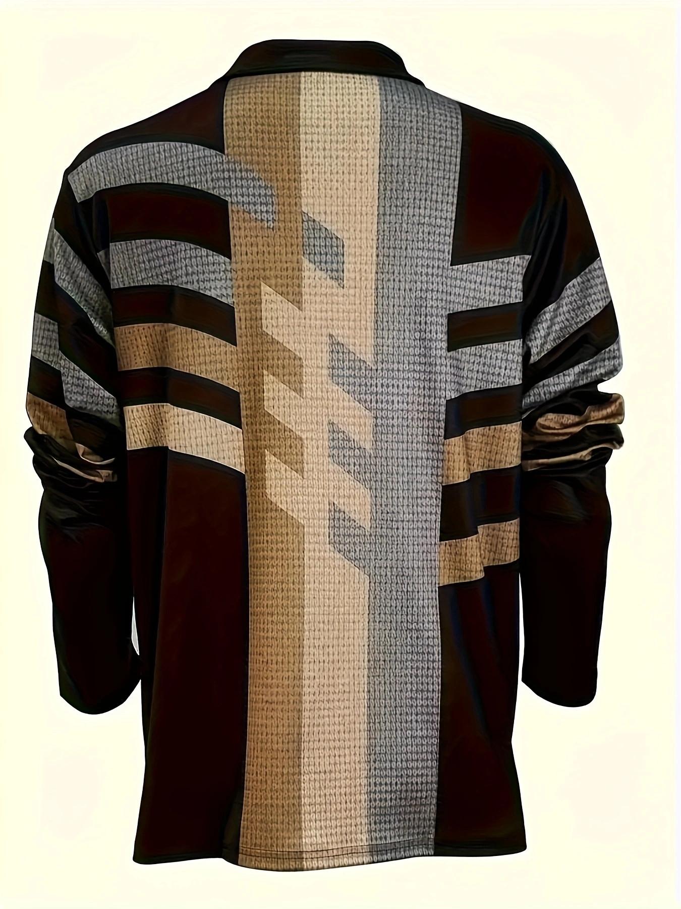 Men's fashionable casual sports Polo shirt - easy to maintain, clothing fabric - fashionable button up collar, suitable for casual all season wear Long Sleeve Menswear Men's fashionable casual sports Polo shirt - easy to maintain, clothing fabric - fashionable button up collar, suitable for casual all season wear Long Sleeve Menswear