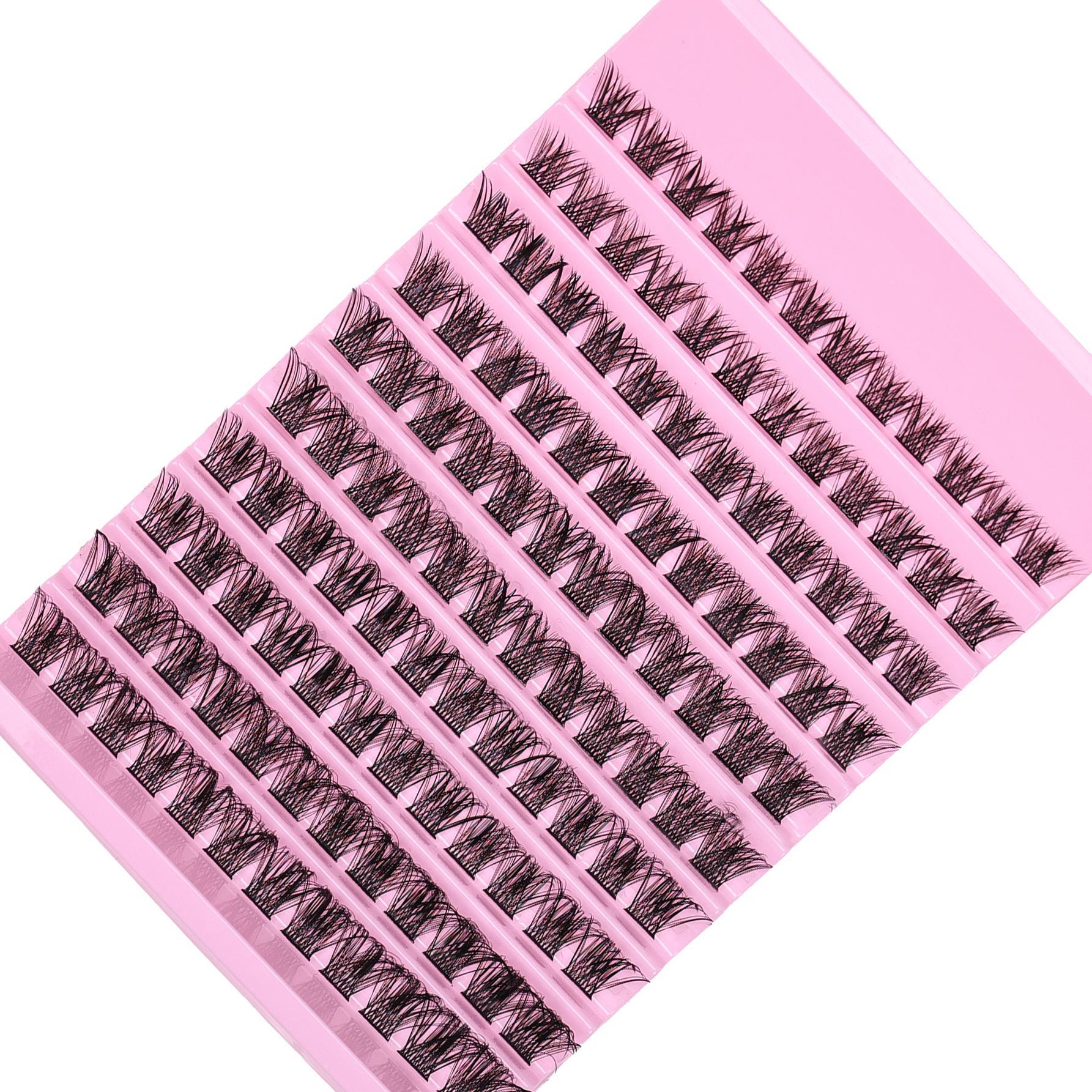 Individual False Eyelashes, 10 Pairs Natural Look Eyelash Extensions, Self Grafting Curl Eyelashes, DIY False Eyelashes, Eye Makeup Enhancement False Eyelashes, High Quality Eyelashes for Women & Girls