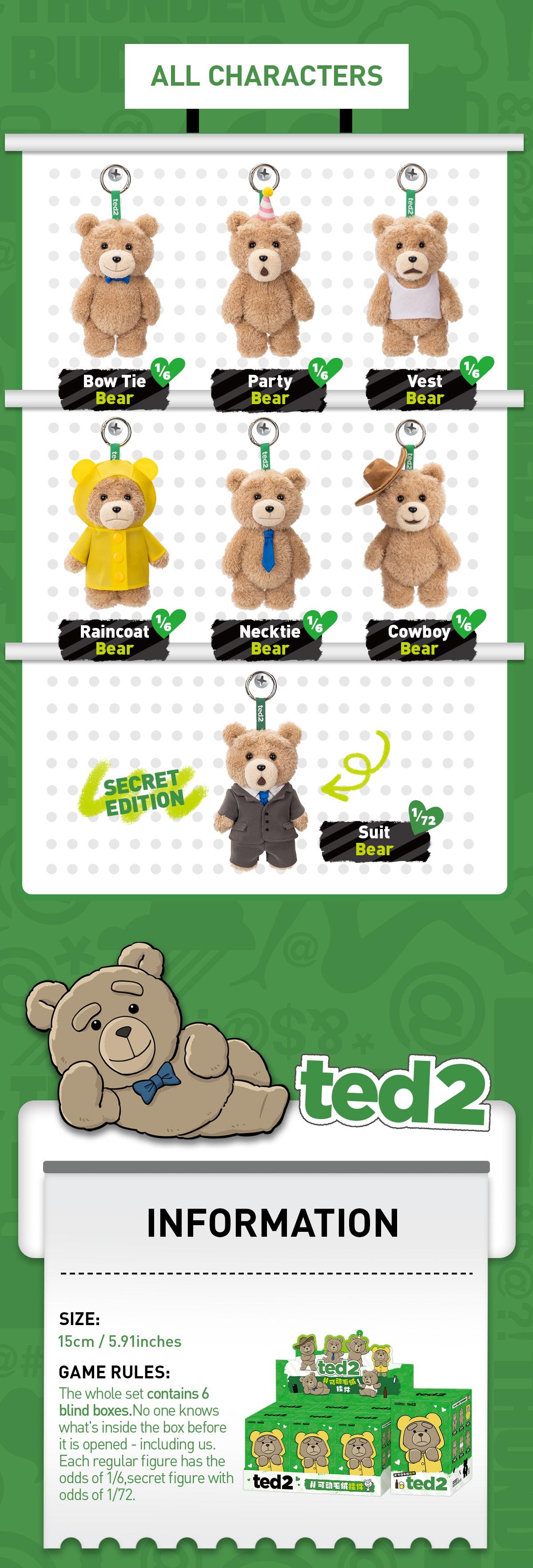 [LIVE UNBOXING] Ted2  Teddy Bear  Action Plush Pendant