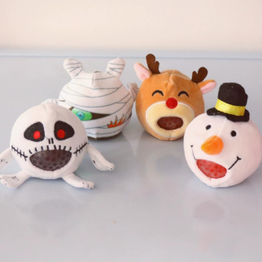 Creative Cute Pet Plush Stress Ball: Adorable Animal-Shaped Squeeze Toy—the Perfect Stress-Relief Tool and Holiday Gift. Styles vary. A must-have for stress relief. Suitable for ages 12 and up.