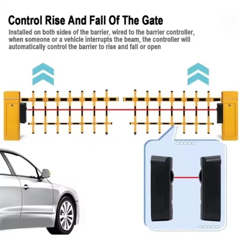 Ac/dc 12V 24v Waterproof Active Optical Single Beam Infrared Sensor Garage Door Transmitter Detector, Durable & Reliable Performance