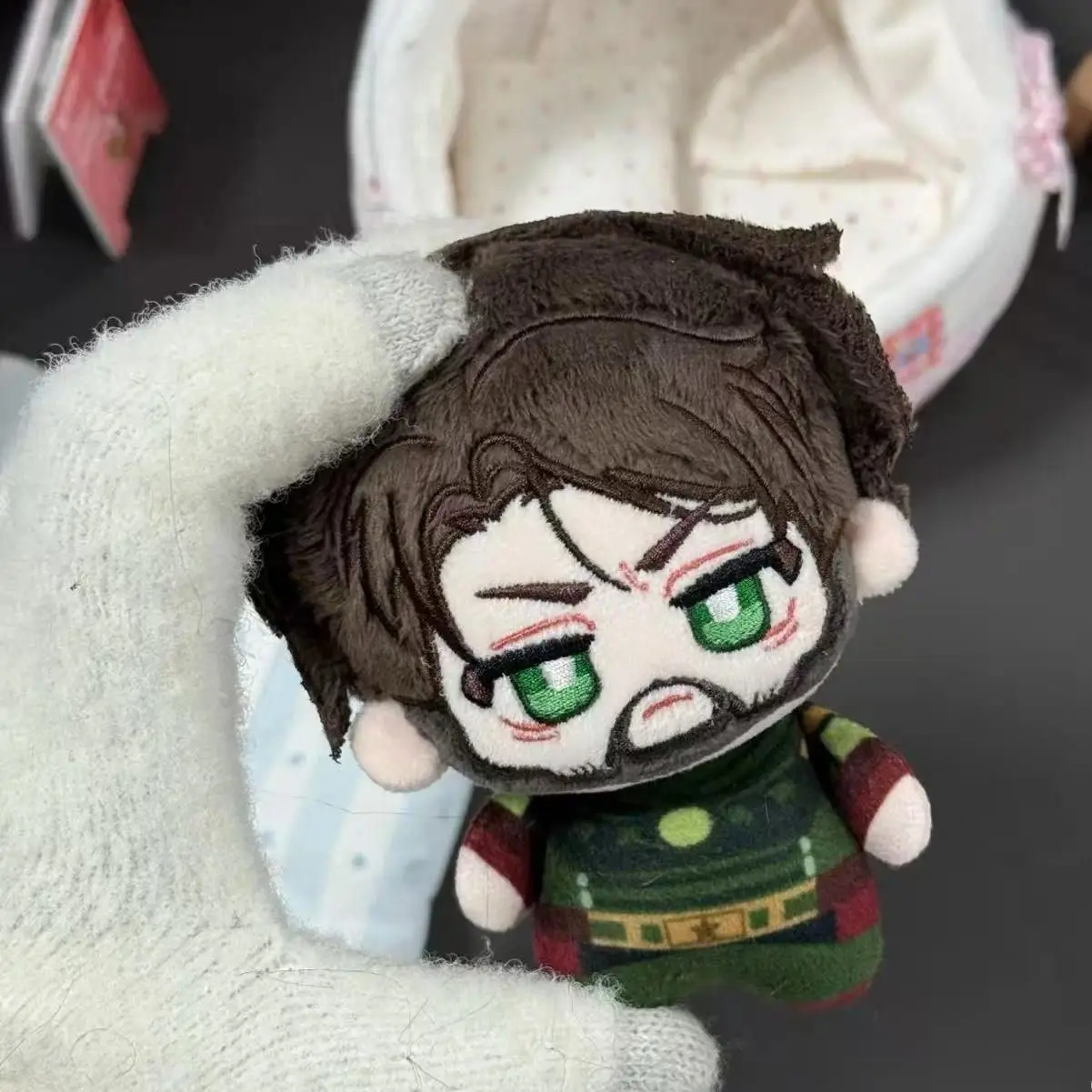 10cm The Boys Homelander Soft Plush Doll - Small Size Anime Soldier Peripheral, Backpack Decorative Pendant, Xmas Gift for DIY Felt Craft Enthusiasts