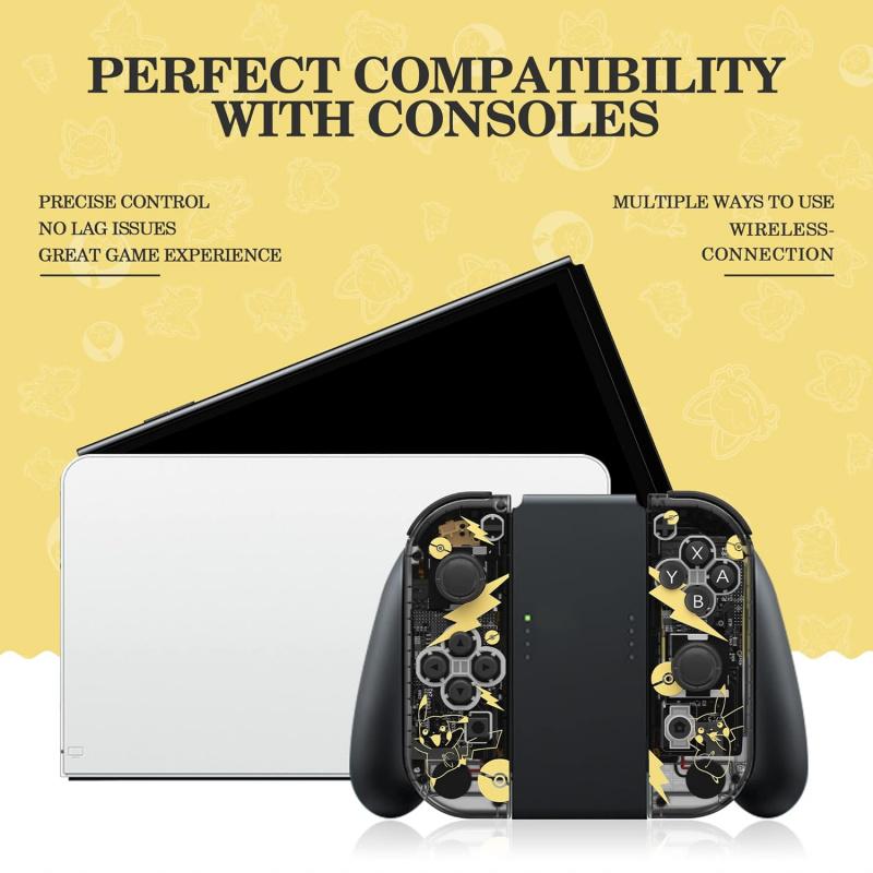 Wireless Controller Compatible with Switch Lite Oled, Dual Vibration Gaming Joystick, Replacement Parts for Joy-03 Model Xinhao