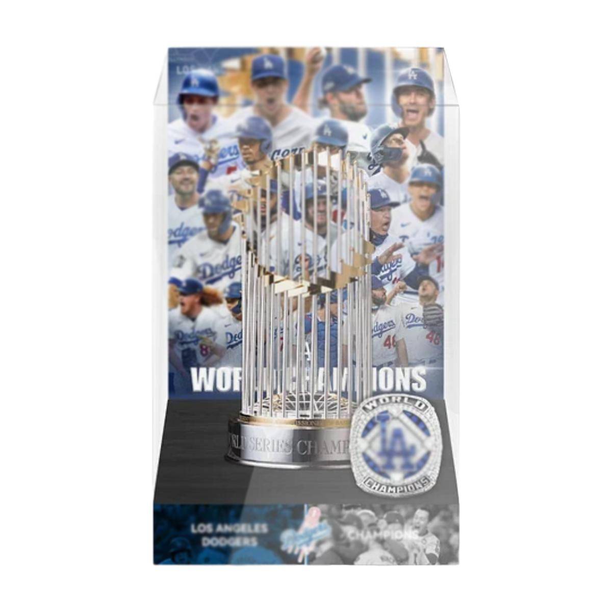 1990-2025 American Baseball Champion Trophy Set With Display Case Fan Gift, Perfect for Collectors and Sports Enthusiasts
