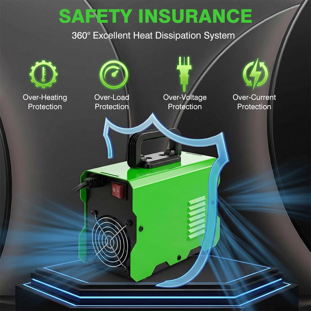 110V Portable Lightweight IGBT DC Inverter Stick Welder - Digital, Handheld Arc Welding Machine Tools Kit with LCD Display, Auto Current Matching, Easy for DIY Projects, Beginner-Friendly Equipment, Digital Welding Machine, Handheld Welding Machine
