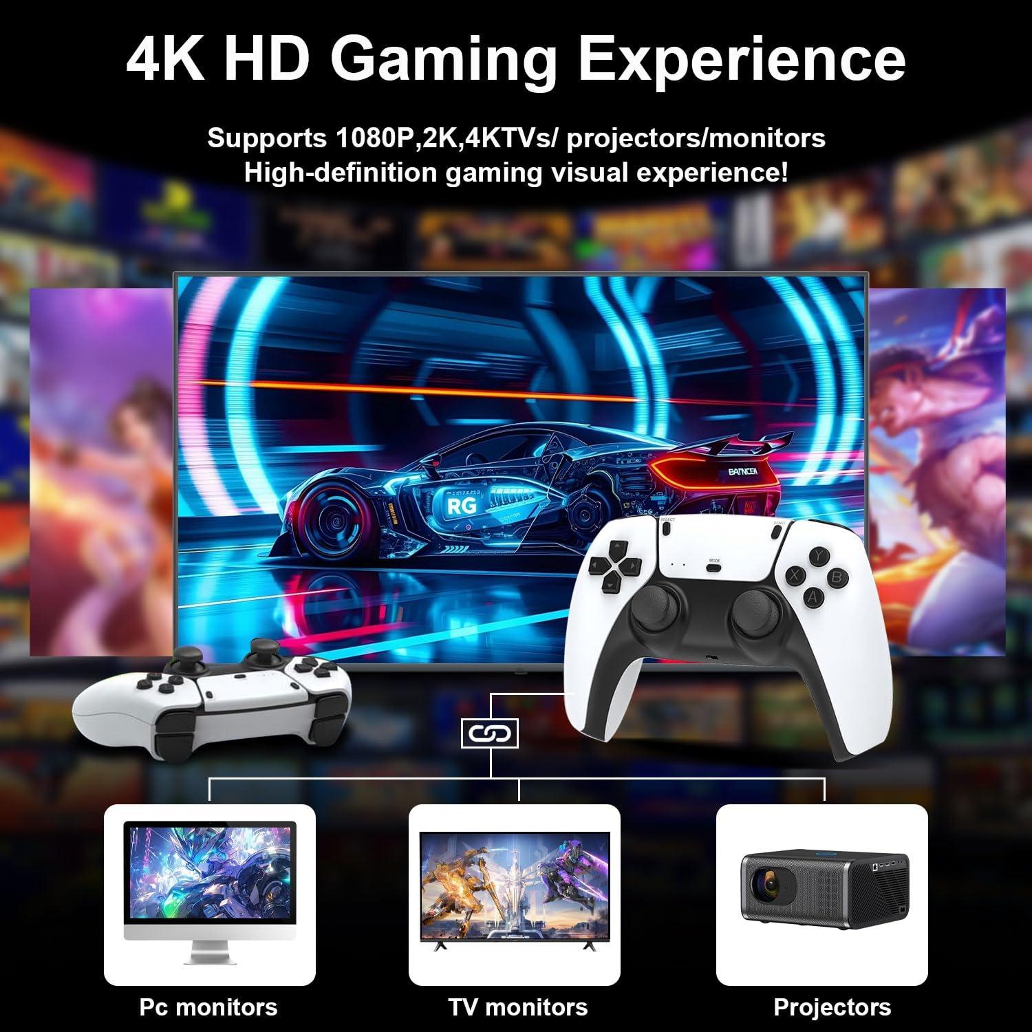 Portable Game Console with Wireless Controller and HDMI Output, Perfect Gift for Friends and Family, Home Gaming Essential, Wireless Game Stick, Video Games Stick