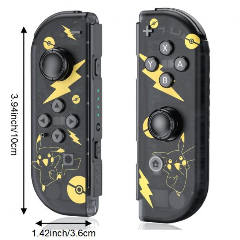 Wireless Gaming Controller for Nintendo Switch/lite/oled, DualVibration Function Replacement Parts, Wake-Up SwitchButton Design