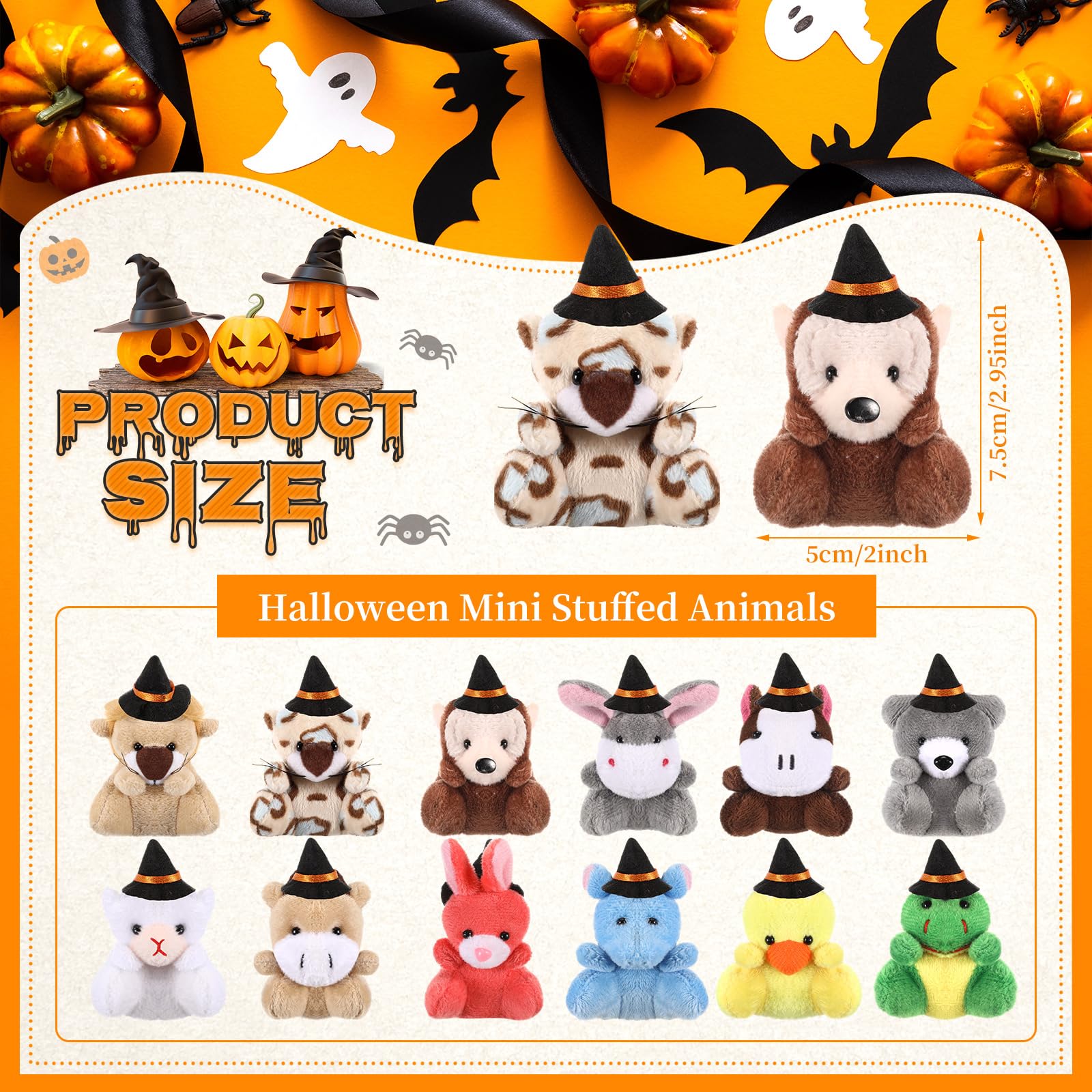 36 Pcs Easter Mini Stuffed Animal Easter Basket Stuffer Easter Party Favors Tiny Plushies Doll for Classroom Exchange Gift Party Festival Decor