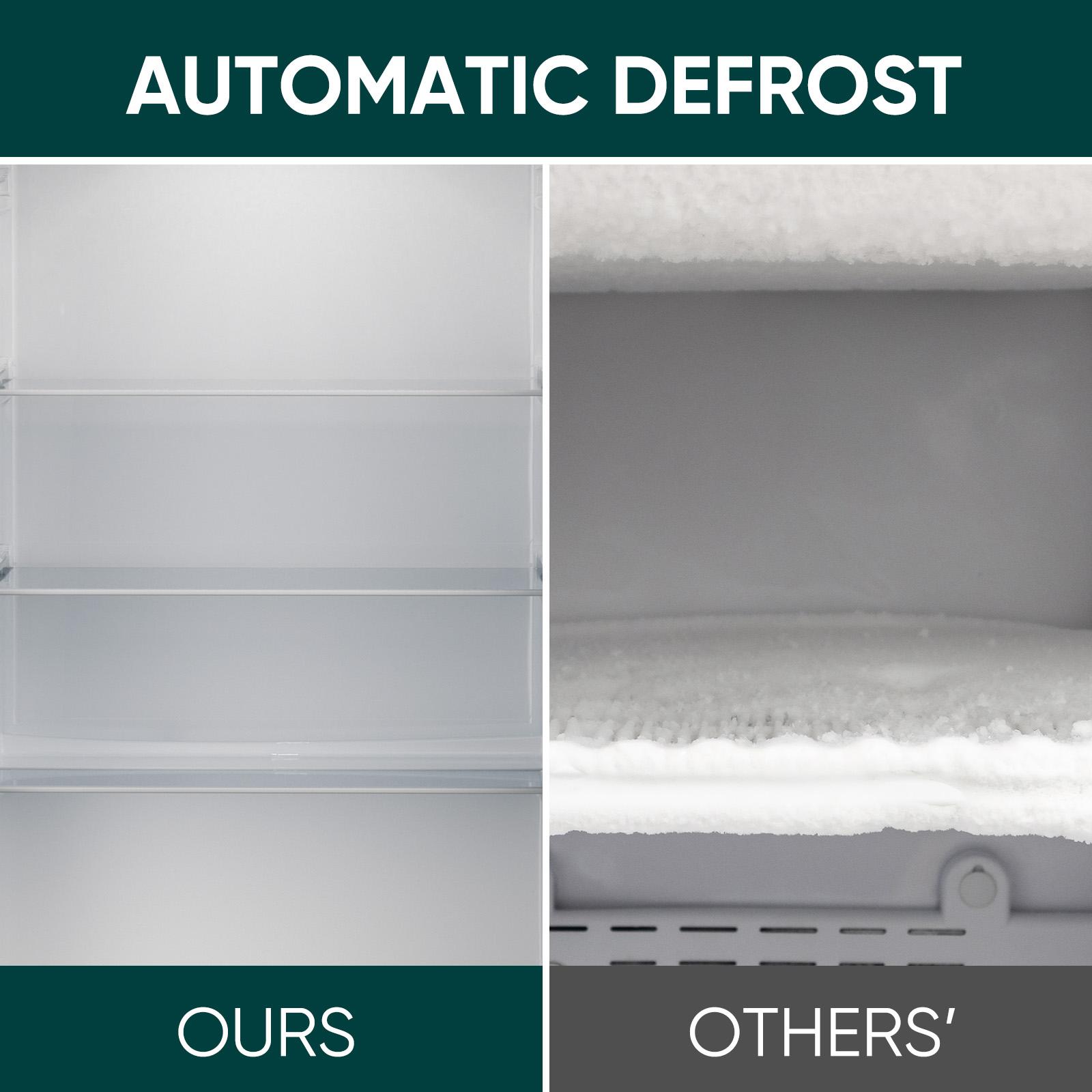 Upstreman mini fridge Retro BR321 PRO 3.2 Cu.Ft with Bottle Opener Energy Saving Adjustable Thermostat Metal Handle LED Lamp Small Refrigerator for Bedroom Office Dorm Pink