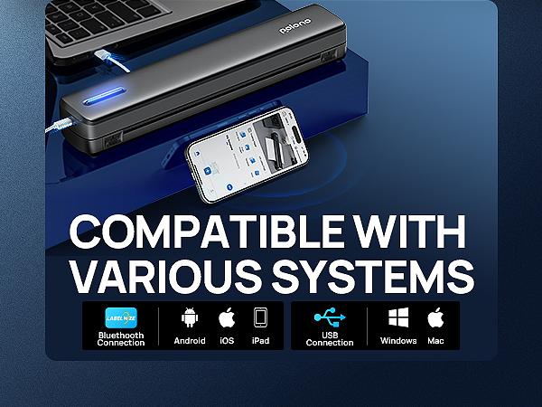 D810 Inkless Portable Printer – Wireless Bluetooth Thermal Printer for Travel, Compatible with iOS, Android,Supports 8.5"x11" US Letter, No Ink Needed, For Home & Office, TikTokShopBlackFriday #SummerVibes D810 Inkless Portable Printer – Wireless Bluetooth Thermal Printer for Travel, Compatible with iOS, Android,Supports 8.5"x11" US Letter, No Ink Needed, For Home & Office, TikTokShopBlackFriday #SummerVibes