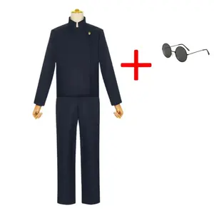 Cosplay Costumes pour hommes Anime  iforme de lycée Perruque trempée Costume d'Halloween Vêtements pour adultes