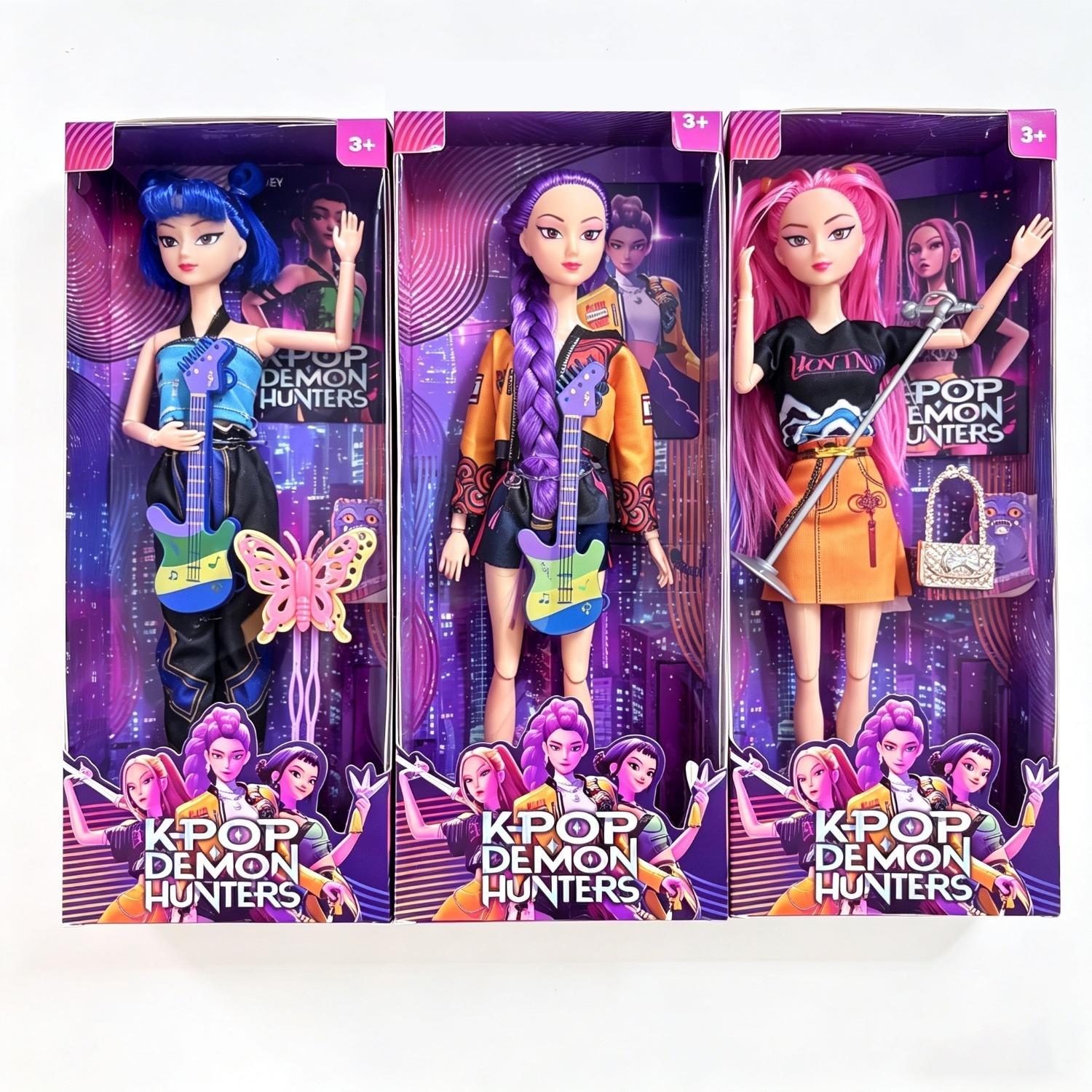 New K-pop girl group “Wawa Wawa Lumira Zoi” cross-border vinyl collectible figures