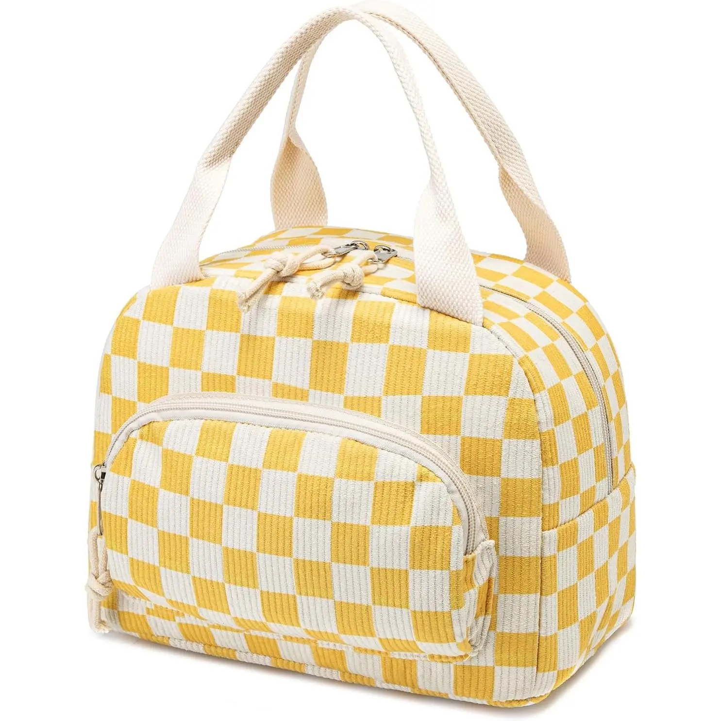 Beige-Yellow Plaid