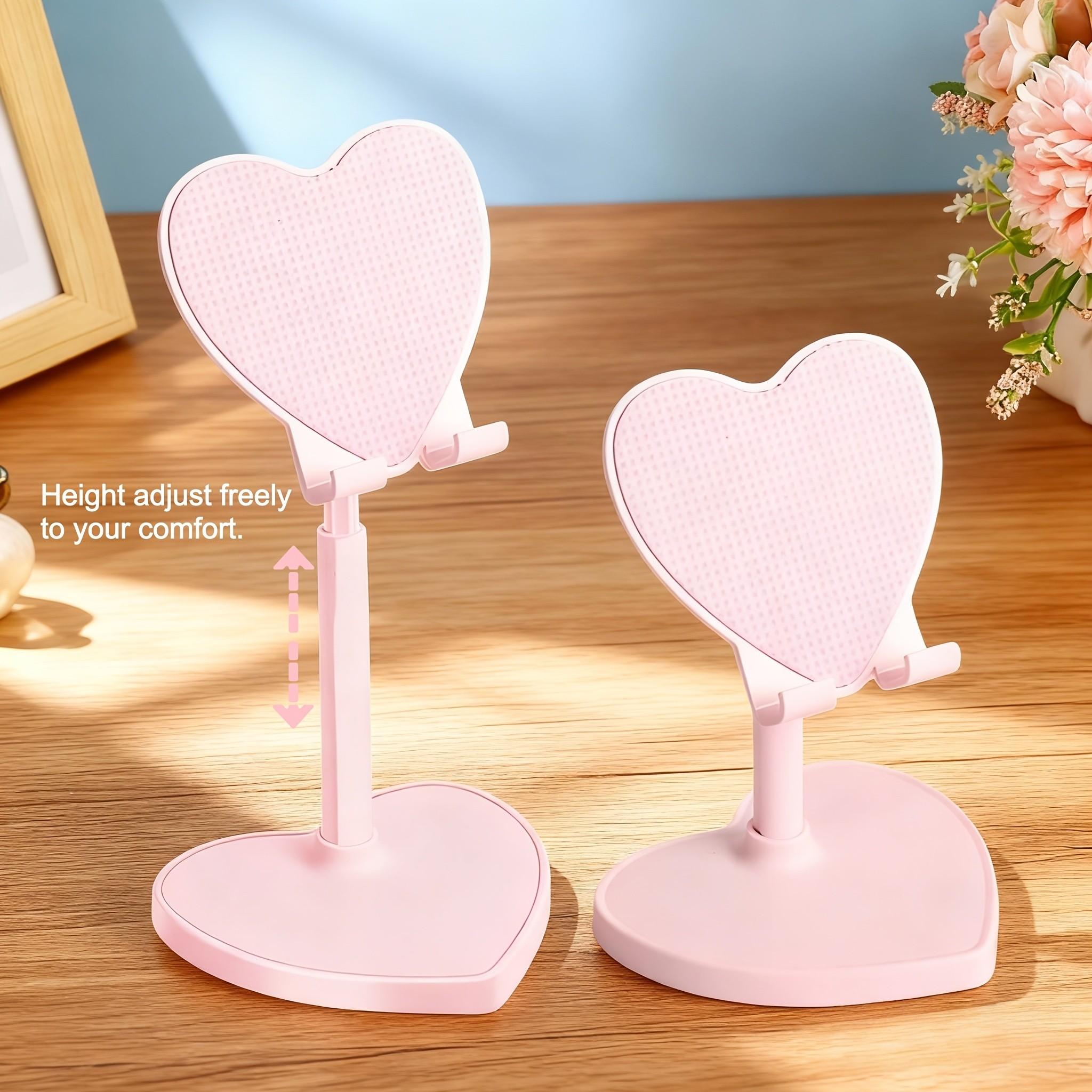 Romantic Heart Phone Stand Extensible, Perfect Gift for Valentine's Day, Fashion Desktop Decoration, Portable Non-Slip, Multi-Scene Use, Phone Holder
