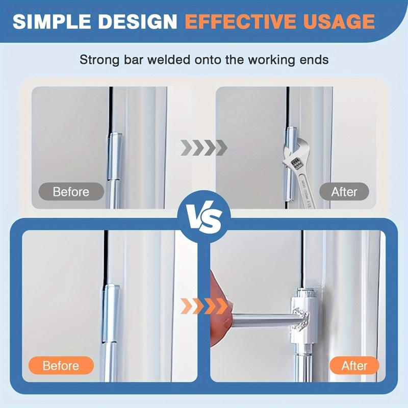 Multi-function hardware maintenance tool for door hinge adjusting wrench No disassembly adjuster Thickened metal material Comfortable and labor-saving handle Loose adjustment artifact for household doors and windows.