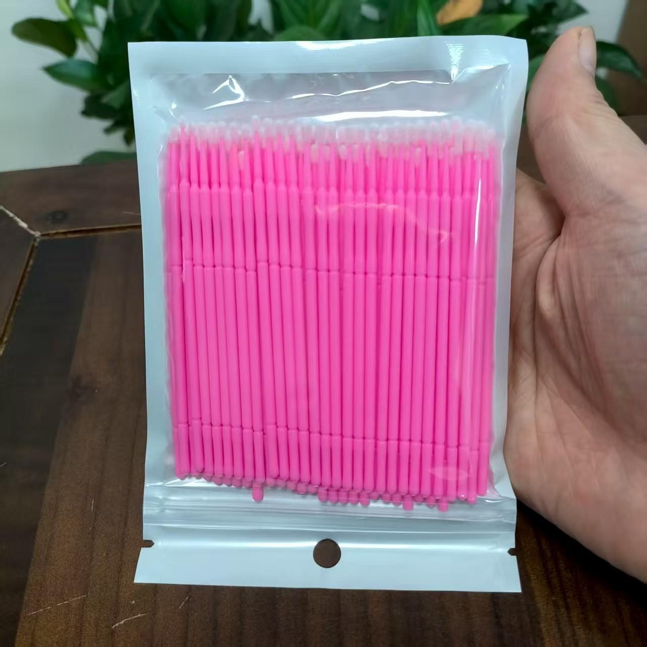 ✨ 2mm Precision Disposable Mini Micro Swabs｜100–500 Pcs Available – Ideal for Eyelash Extensions, Eyebrows, Eyeliner, Lip Touch-Ups, Cleansing, Removing Excess Makeup & Nail Polish – Professional Makeup Tool