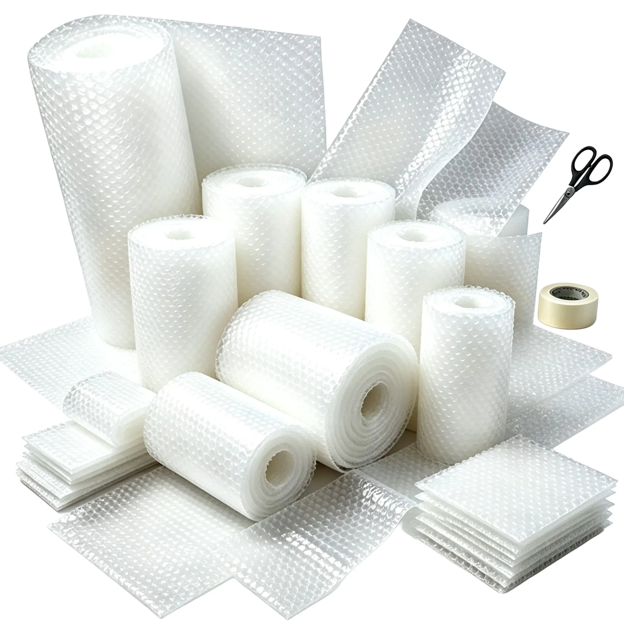 Transparent Shockproof Bubble Wrap, 5m X 60cm, Anti-Collision & Vibration, Ideal for Shipping & Packaging, Foam Protection Film