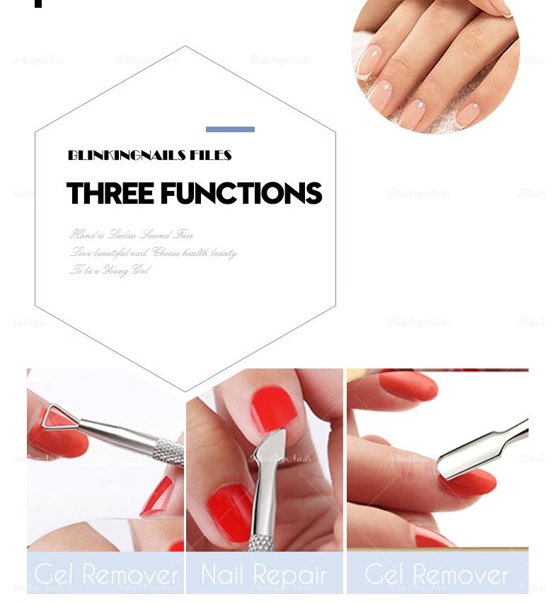 3-in-1 Durable Stainless Steel Nails Set, Cuticle Trimmer Kit with Dual Ended Pedicure Tool & Scraper, Professional Manicure Pedicure Tool for Adults (Wash After Use) Home & Salon Nail Care Storage, Ergonomic Anti-Slip Handles, Unisex