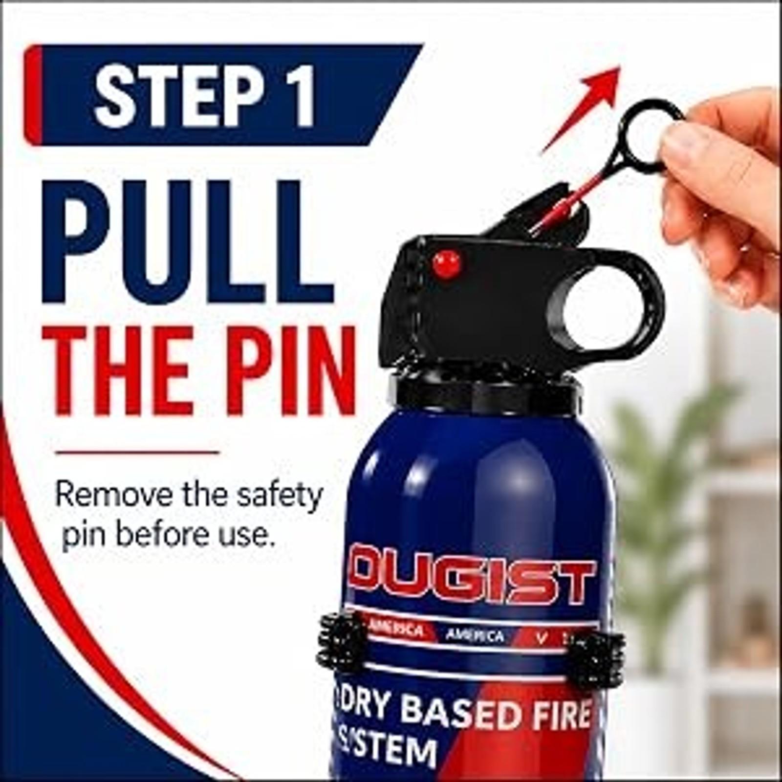 Portable Dry Chemical Fire Extinguisher for Home & Vehicle - Grease & Electrical Fire Extinguisher for Kitchen, Car, Easy for All Ages to Use (2-Pack, 1.32lb Each) Portable Dry Chemical Fire Extinguisher for Home & Vehicle - Grease & Electrical Fire Extinguisher for Kitchen, Car, Easy for All Ages to Use (2-Pack, 1.32lb Each)