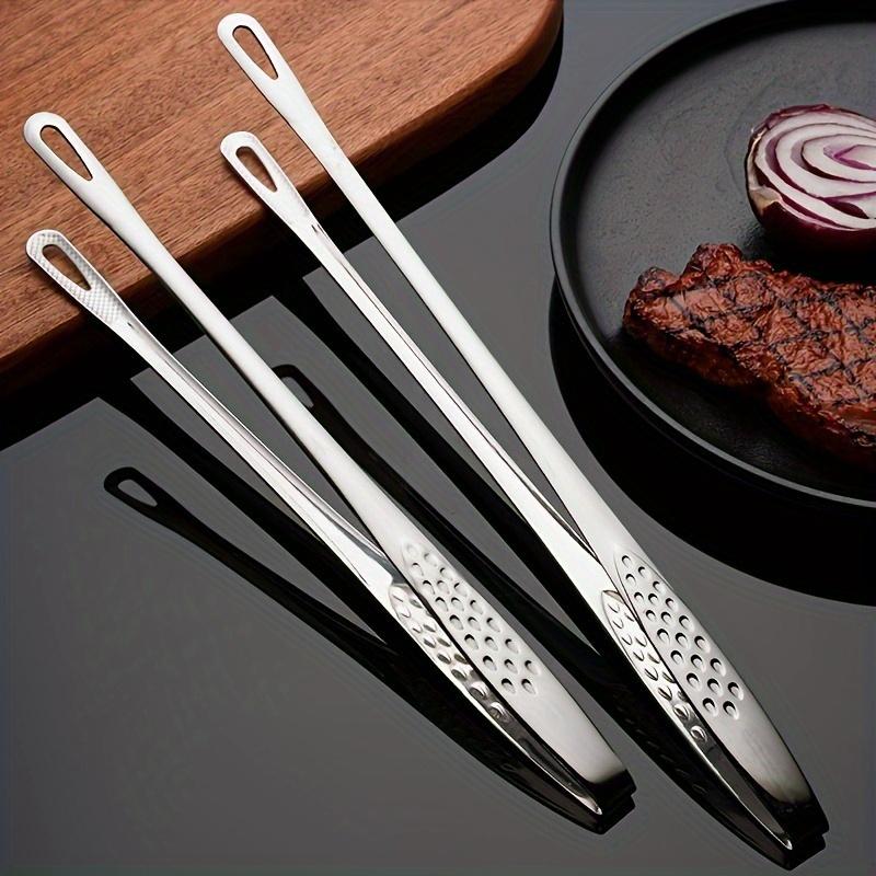 1pc Durable Stainless Steel Barbecue Meat Clip - Anti-Scald, Perfect for Restaurants and Home Grilling, Barbecue Utensils, Grilling Tools