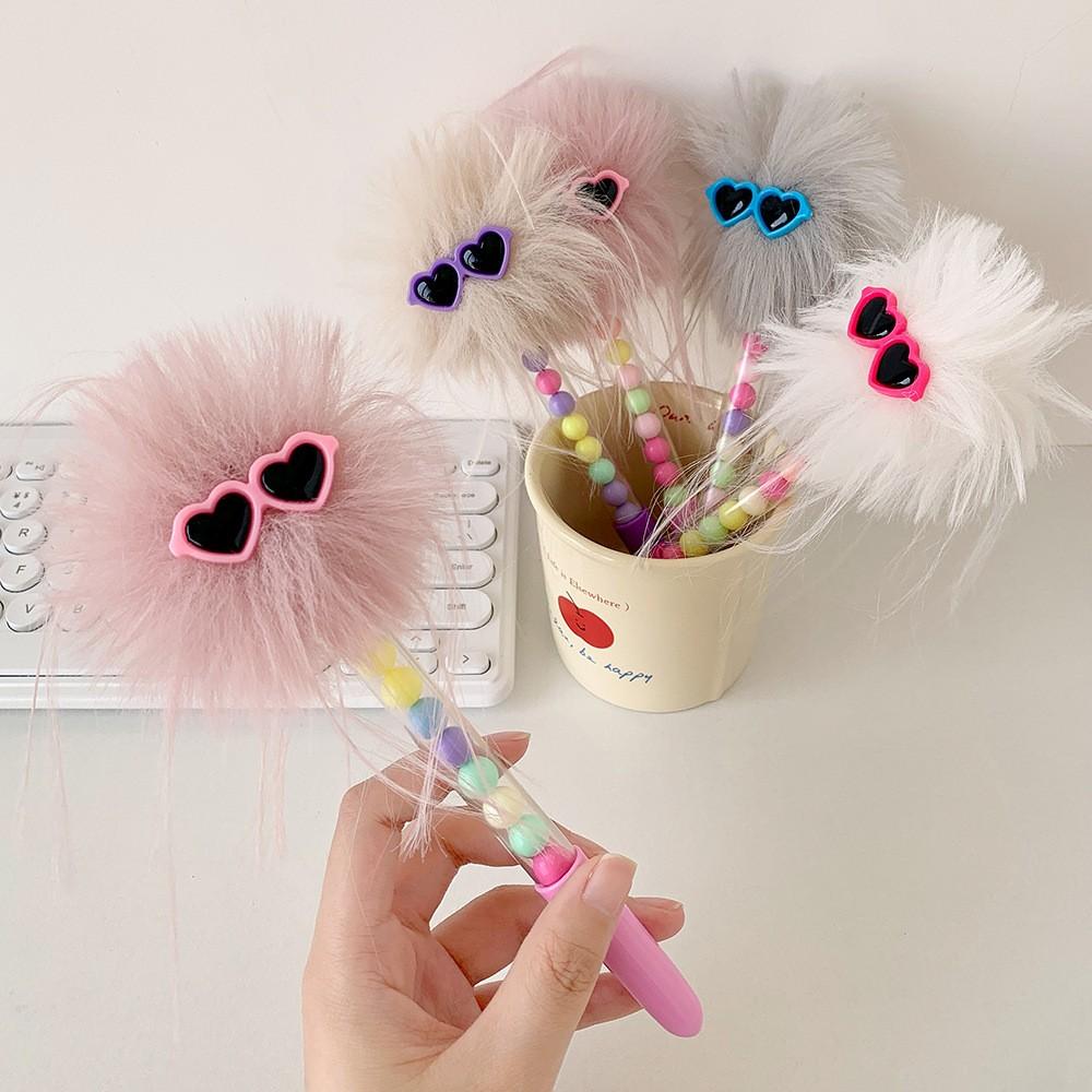 New Cartoon Funny Eyeglass Ball Pen, Creative Writing Rollerball Pen, Girl's Diary Pen, Kids Gift Pen, Perfect for Couples, Friends, Holidays