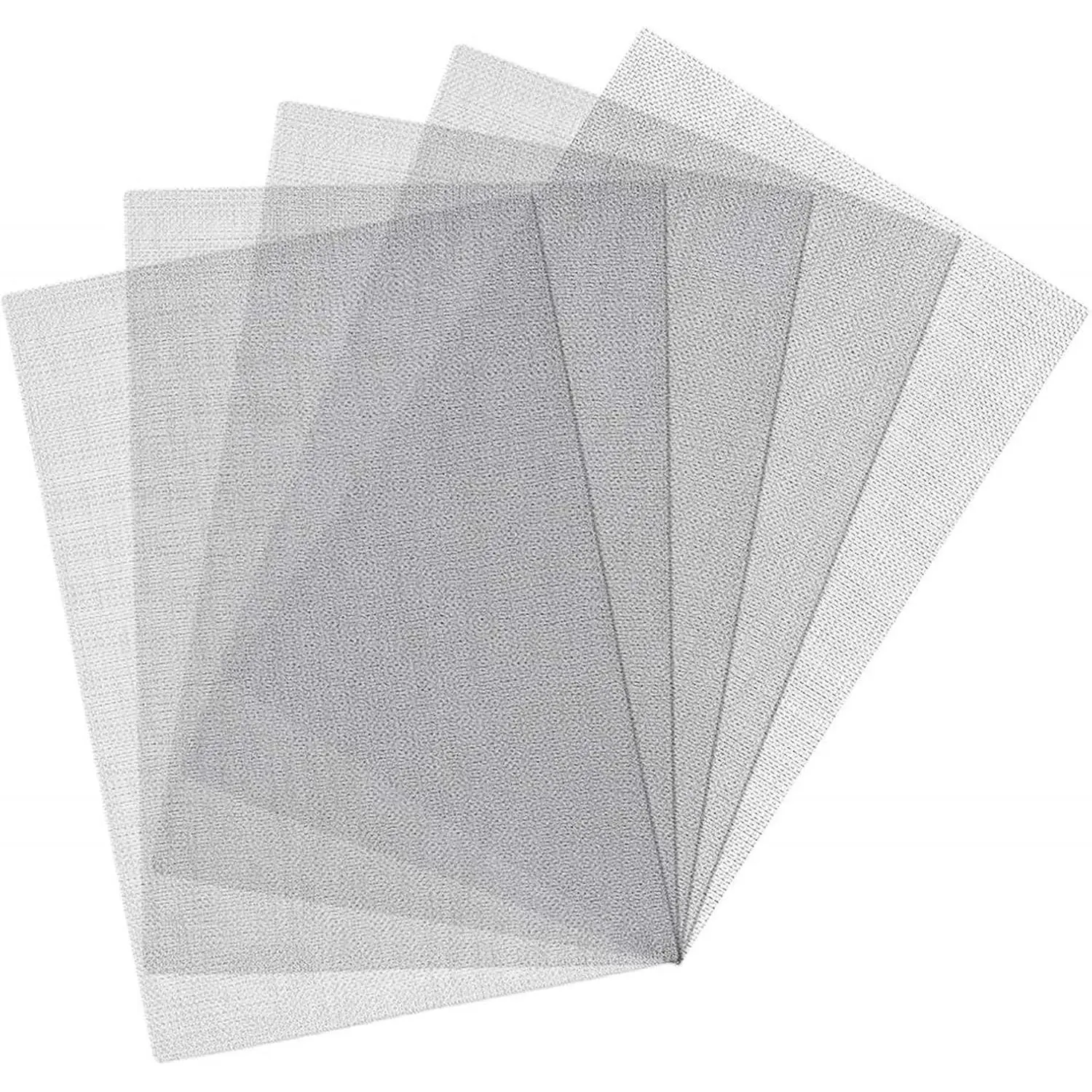 5 count Welding Mesh Reinforcing Stainless Steel Wire Mesh Screen for Thermoplastic Repairs  Plastic Wire Mesh Plastic Weld Kit for Plastic Welding  Repairing, 5.9 x 7.9inch
