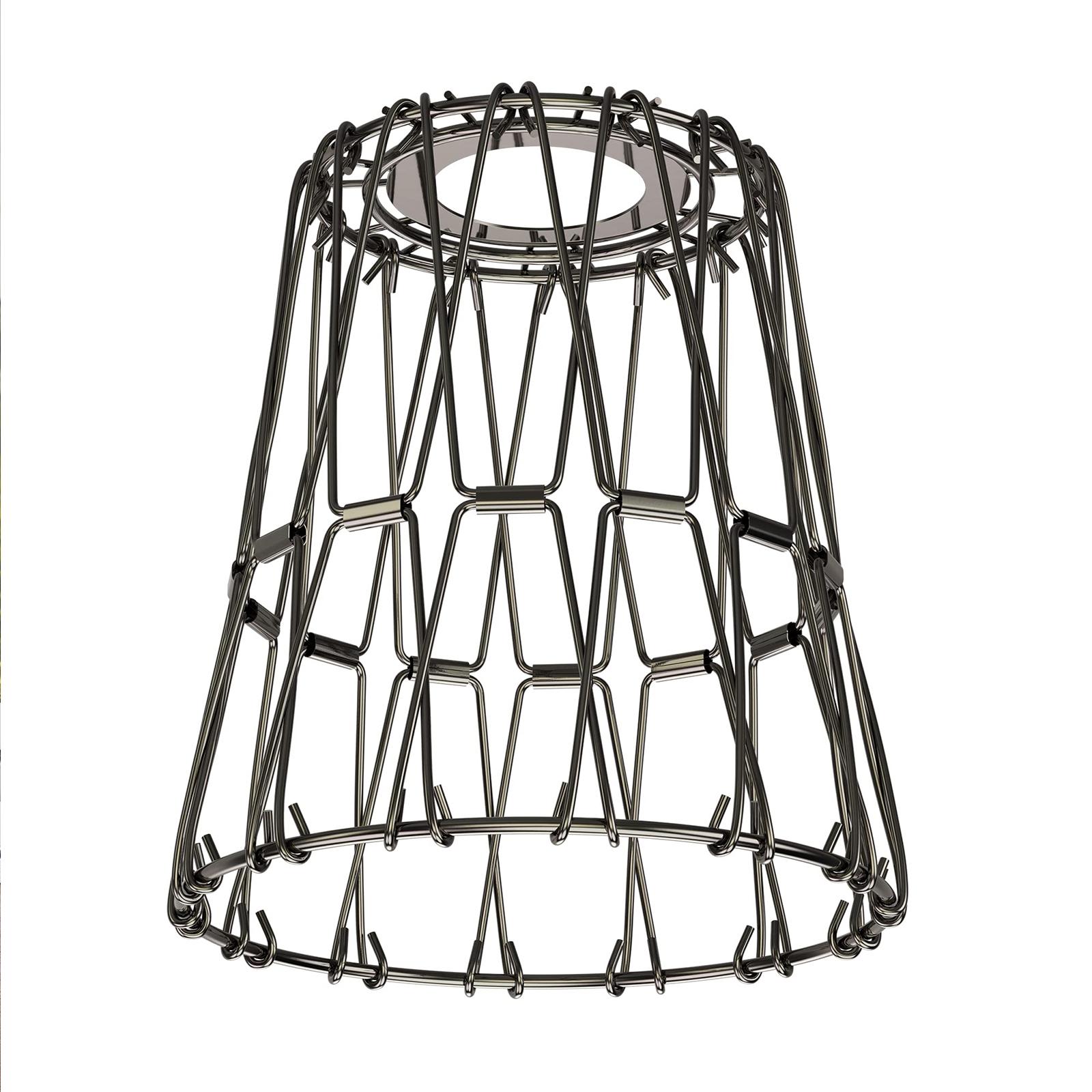 Serbasic Vintage Deformable Metal Cage Pendant Light E27 Base Adjustable Hanging Ceiling Fixture for Kitchen Living Room Dining Room Retro Industrial Style