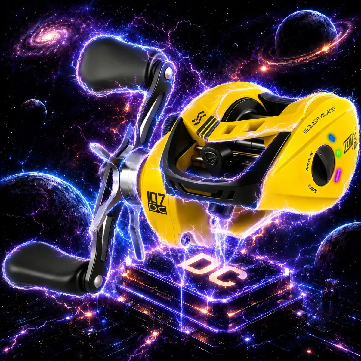 Sougayilang DC Baitcasting Fishing Reel Ultralight 4+1 6+1 BB  7.1:1 7.2:1 7.5:1 Gear Ratio DC  Baitcaster Reel Smooth and Sensitive, Fishing Reel for Freshwater Saltwater Fishing