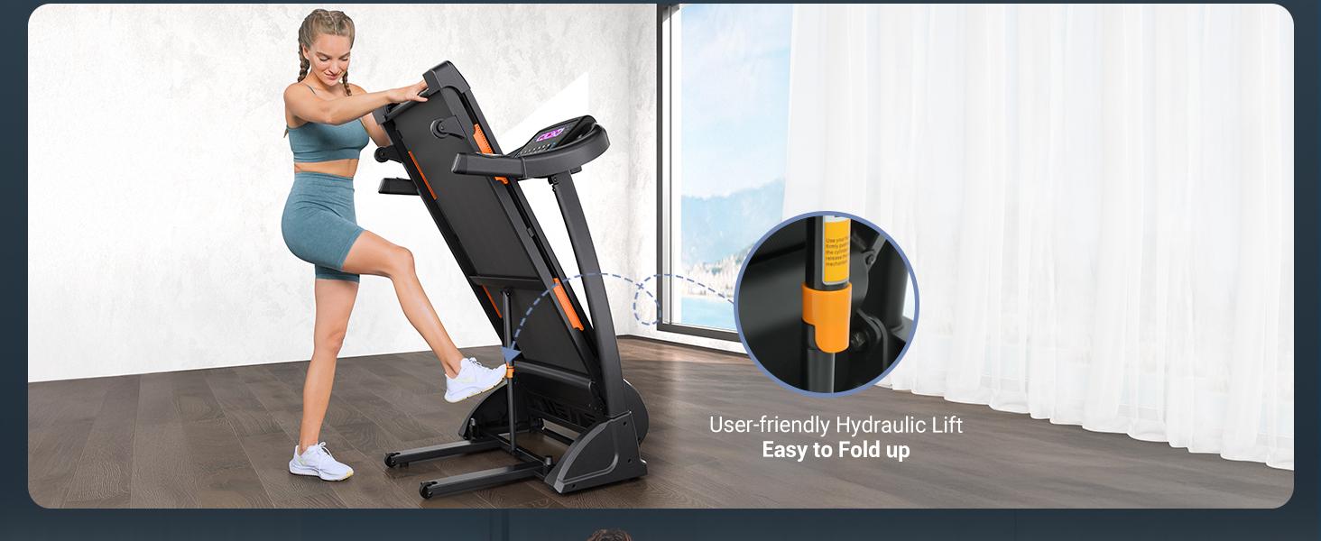 Incline Treadmill, Treadmill for Running and Walking, 300 lbs Capacity Treadmill with Auto Incline, Wide Belt, 3.5HP, App, Heart Rate, Black Home Gym Equipment Home Exercise Equipment