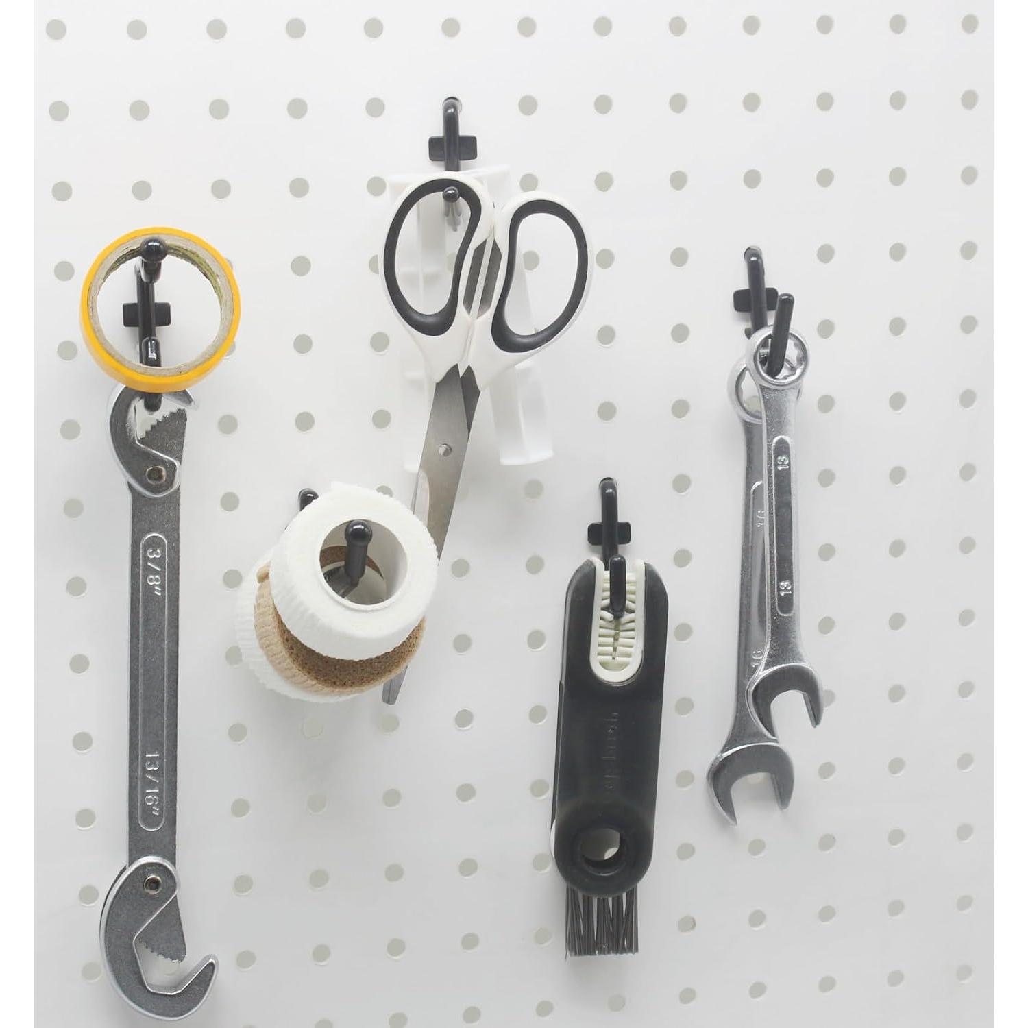 200 count  Styles Pegboard Hooks  Kit Organizing Various Tools for  Storage, Garage Wall Attachments