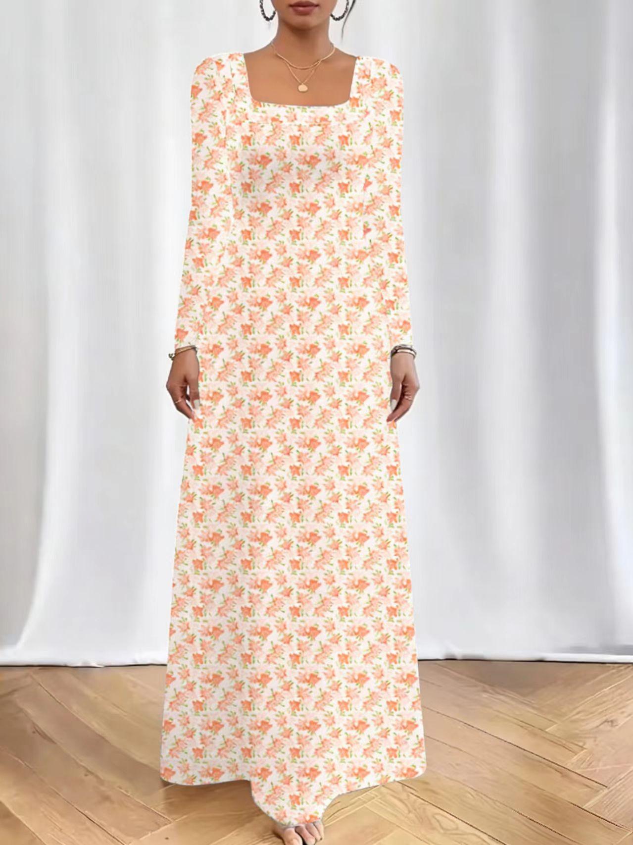 2026 Spring New Sweet Style Floral Lace Patchwork Long Dress, Elegant A-Line Midi Dress for Women, Perfect for Casual & Party Wear