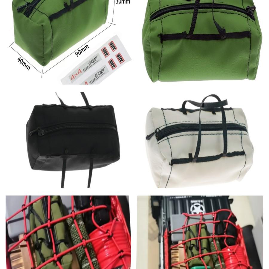 RC Model Climbing Off-Road Remote Control Car, Realistic Accessories, Outdoor Rainproof Bag, Universal Luggage Rack Bag