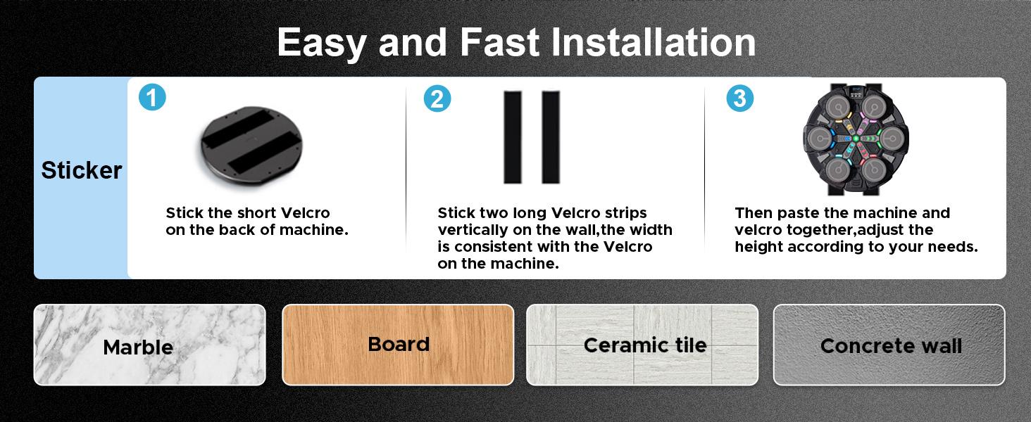 Smart Boxing Training Machine for Adults & Kids, Training Boxing Equipment, Bluetooth-compatible Music Sync, Real-Time Data Feedback, Wall-Mounted Space-Saving, Home Gym Office Use