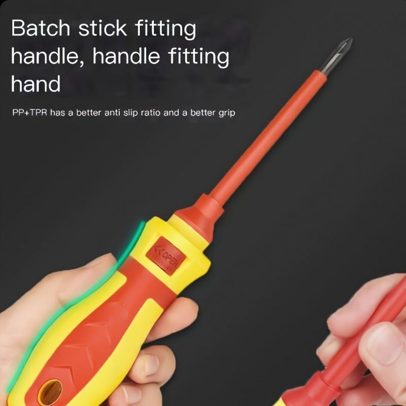 A 13pcs Screwdriver Set Including Phillips And Flathead Screwdrivers, Along with a Repair Tool Kit