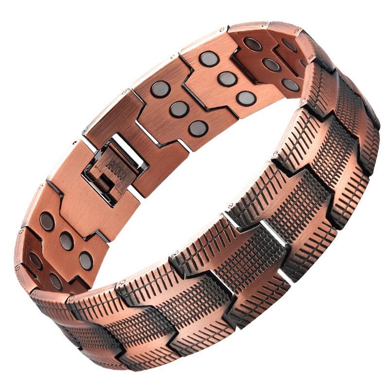 3x Men's Copper Bracelet Triple Super Magnet, Magnetic Bracelet with Adjustable Size Tool, Relieves Joint Pain and Improves Energy Circulation Strong Magnetic Bracelet Men's Valentine's Day Father's Day Jewelry Gift 3x Men's Copper Bracelet Triple Super Magnet, Magnetic Bracelet with Adjustable Size Tool, Relieves Joint Pain and Improves Energy Circulation Strong Magnetic Bracelet Men's Valentine's Day Father's Day Jewelry Gift