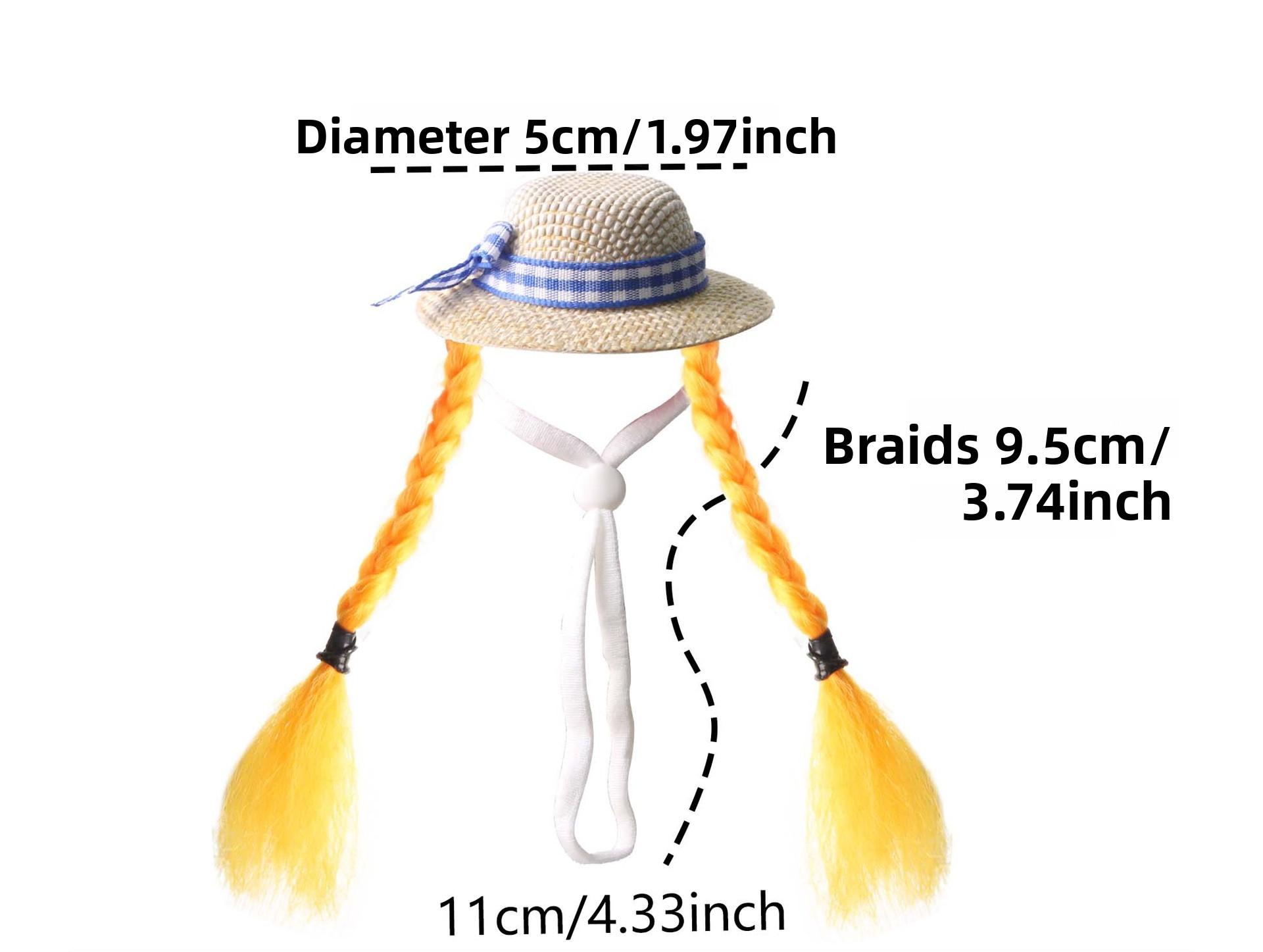 Pet decoration hamster hat, golden hamster decorative wig hat, parrot small hat, budgerigar and cockatiel small pet accessories DIY Metal Cat Playpen with Skylight Multi-Level Rabbit Hutch Run