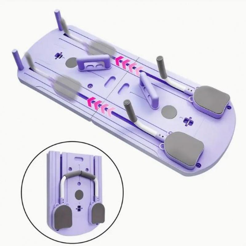 Pilates Board at home - (Pink) 8 in 1 Pilates Sliding Board ，2026 Pilates Reformer Set, pilates at home workouts，Multi-Purpose Foldable Pilates Reformer Board for Home Pad ， pilates board