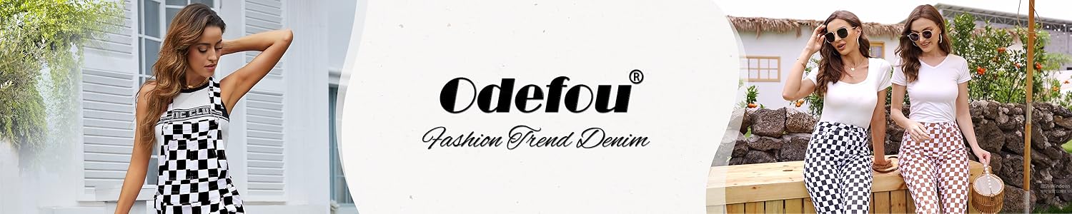 Odefou St. Patrick's Day Checkered Women’s Flare Jeans Spring Womeswear Stretchy Denim High Waist Plaid Bell Bottom Pants Football Game Outfit Slim Fit Retro Streetwear Y2K Party Casual Trouser Gifts for Wife