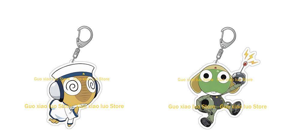 Keroro Gunso character Natsumi Hinata Angol Mois Dark Keroro Tamama Dororo Kururu Pururu Anime frog Toy GK Acrylic keychain gift