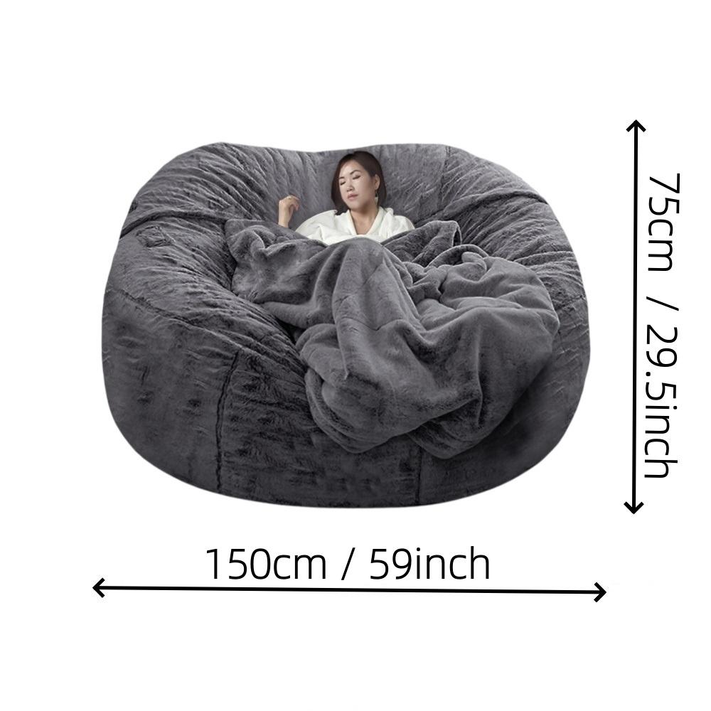 1 piece lazy sofa set bean bag (without padding, only outter cover) living room single sofa home leisure chair