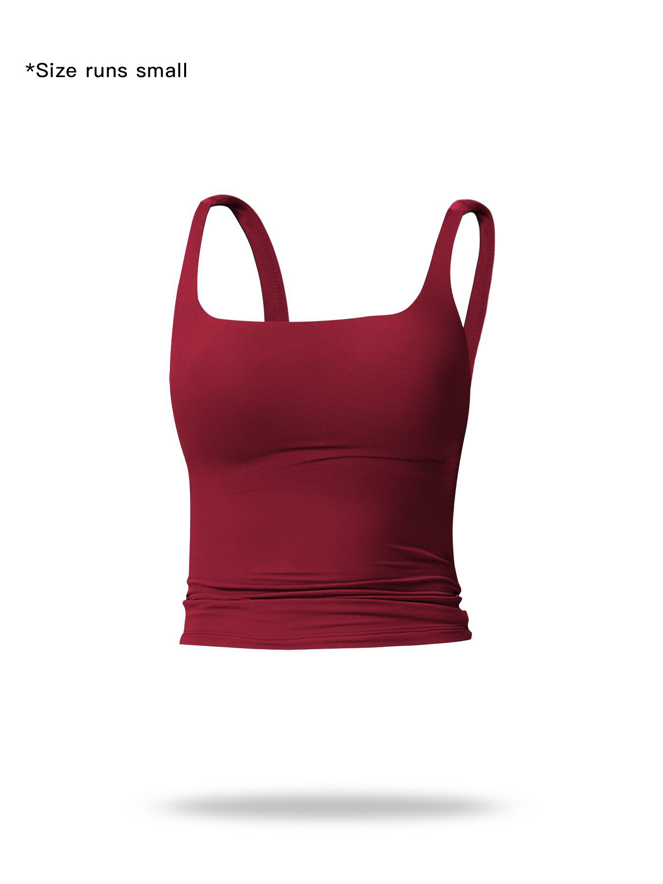 Women's Solid Color Sports Tank Top, Casual Comfy Breathable Sleeveless Sports Top for Yoga Gym Workout Running, Ladies Sportswear for All Seasons Women's Solid Color Sports Tank Top, Casual Comfy Breathable Sleeveless Sports Top for Yoga Gym Workout Running, Ladies Sportswear for All Seasons