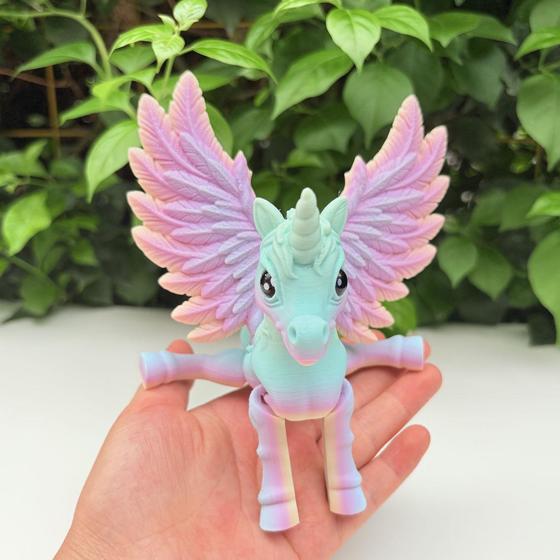 3D Printed Unicorn Figurine | Fantasy Toy | Pink Color Collectible | Gift Toy & Home Decor