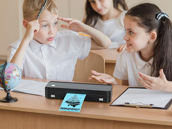Jadens Portable Thermal Printers,Wireless Bluetooth Smart Printer with 6 Roll Various Sizes Paper,Support US Letter for Business Office Home School Jadens Portable Thermal Printers,Wireless Bluetooth Smart Printer with 6 Roll Various Sizes Paper,Support US Letter for Business Office Home School