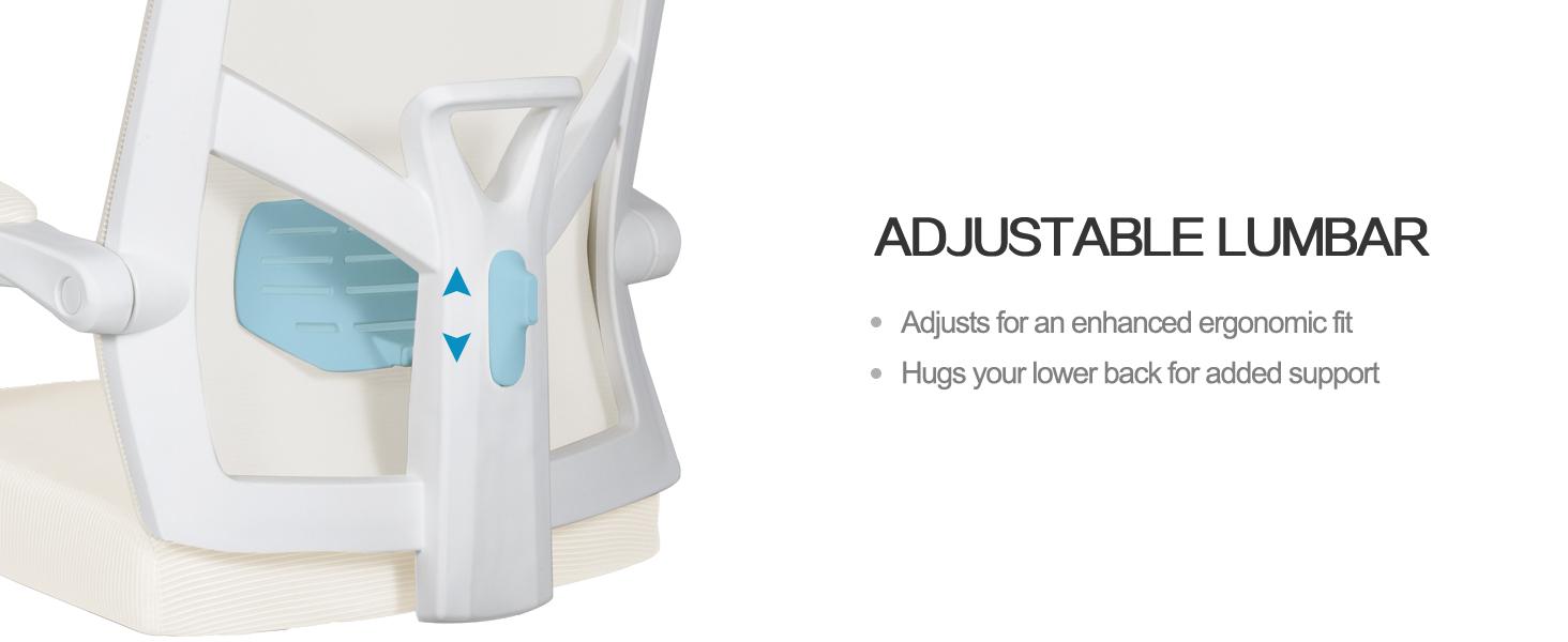 Qulomvs Ergonomic Office Chair - Adjustable High Back Mesh Office and Gaming Chair with Footrest, Suitable for Home and Office Use