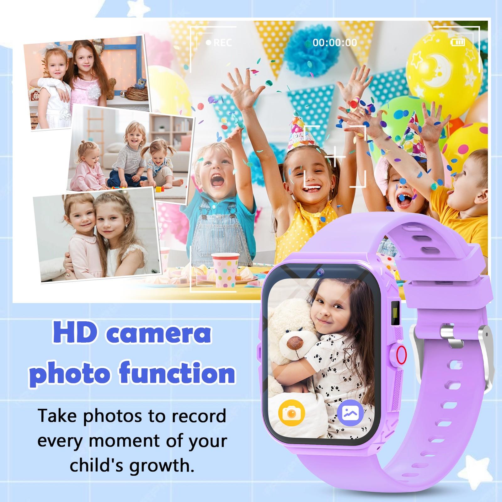 Kids Smart Wearable Watch (1.83 Inch) – Capture Memories with Camera & Growth Album,  Fun Games, Plus Calculator/Calendar/LED Torch, Unisex for Boys & Girls