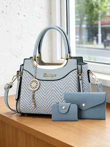 Women's Luxury Messenger Bags Set, Casual Print Handbag & Elegant Commuter Bag, Perfect Gift for Mother's Day, Birthday, and More