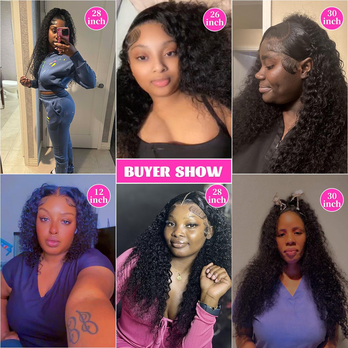 34 38 Inch Deep Wave Transparent Lace Frontal Wig Human Hair 13x4 13x6 Water Curly Wave Lace Frontal Remy Hair Wigs For Women Dealsforyoudays TikTokShopBlackFriday