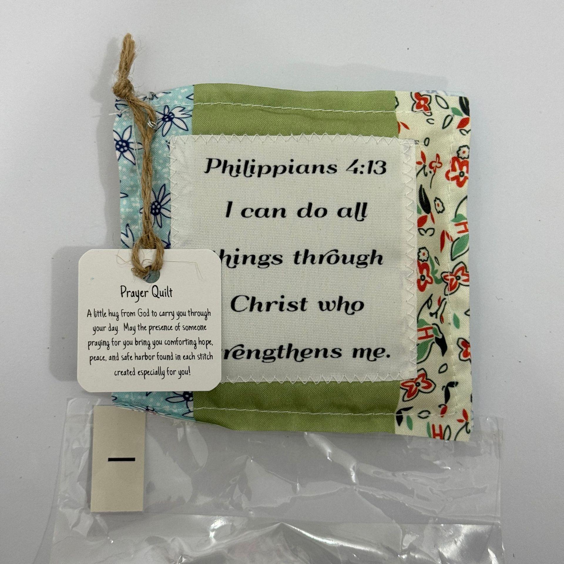 Vintage Prayer Blanket Square with Cross Inside, Mini Handmade Quilt, Colorful Stitched Blessing Poem Throw, Home Decor Gift Idea # GLOBAL PICKS Vintage Prayer Blanket Square with Cross Inside, Mini Handmade Quilt, Colorful Stitched Blessing Poem Throw, Home Decor Gift Idea # GLOBAL PICKS