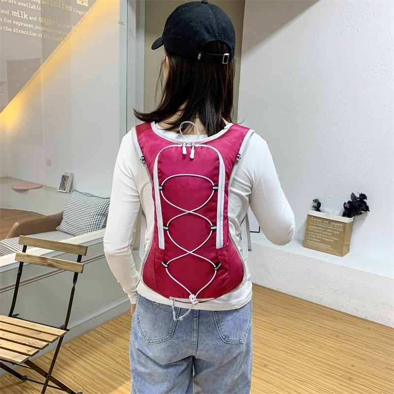 Outdoor Cycling Water Bag Backpack, Lightweight Breathable Reflective Shoulder Bag, Running Hiking Trekking Water Bag, Multi-Functional Outdoor Sports Bag